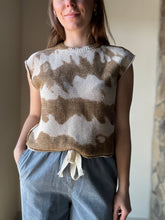 Load image into Gallery viewer, sand tie dye knit top