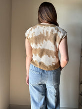 Load image into Gallery viewer, sand tie dye knit top