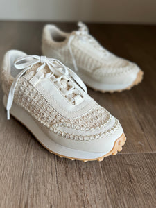 mia natural woven sneakers