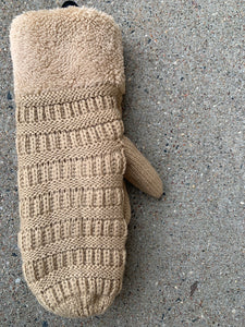 cc fleece-lined mittens | 7 colors