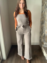 Load image into Gallery viewer, SAGE THE LABEL gia charcoal belted overalls