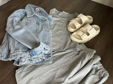 Load image into Gallery viewer, heather grey tank and sweatpants set