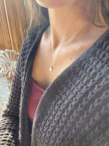 hello adorn sunrise tiny vibes necklace | 14kt gold fill + sterling silver