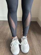 Load image into Gallery viewer, black leggings with mesh panels