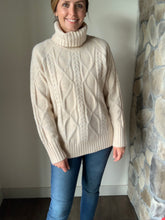 Load image into Gallery viewer, almond cable neck tunic