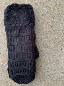 cc fleece-lined mittens | 7 colors
