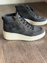 Load image into Gallery viewer, blowfish washed black wedge sneaker