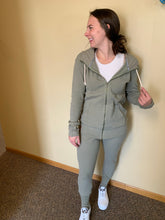 Load image into Gallery viewer, AA willow waffle full zip sweatshirt