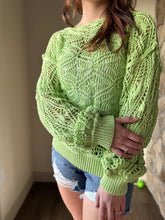 Load image into Gallery viewer, kiwi open weave sweater