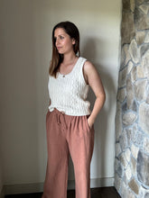 Load image into Gallery viewer, astra ivory cable sleeveless sweater