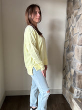 Load image into Gallery viewer, lemon zest lightweight oversized sweatshirt