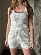 Load image into Gallery viewer, white crochet romper