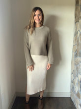 Load image into Gallery viewer, dusty sage chunky knit sweater