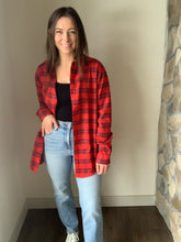 Load image into Gallery viewer, red plaid shirt