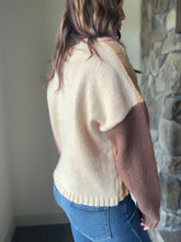 Load image into Gallery viewer, blush+mustard divide sweater