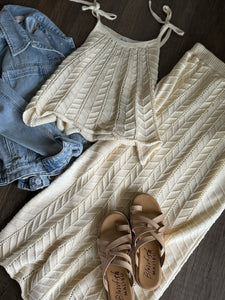 baby chevron pointelle sweater tank