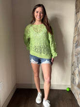 Load image into Gallery viewer, kiwi open weave sweater