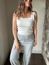 Load image into Gallery viewer, heather grey tank and sweatpants set