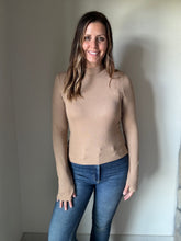 Load image into Gallery viewer, ronan camel mock neck top