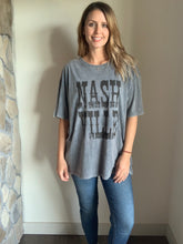 Load image into Gallery viewer, nashville navy mineral washed graphic tee