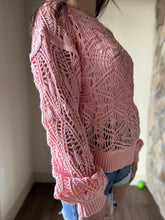 Load image into Gallery viewer, blossom open weave sweater