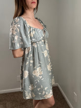 Load image into Gallery viewer, sage floral dress