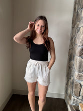 Load image into Gallery viewer, ivory cotton gauze shorts
