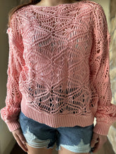 Load image into Gallery viewer, blossom open weave sweater