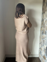 Load image into Gallery viewer, crosby taupe sweater knit midi skirt