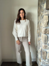 Load image into Gallery viewer, soft chenille ivory dolman sweater