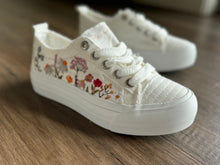 Load image into Gallery viewer, blowfish white floral embroidered sneakers