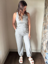 Load image into Gallery viewer, heather grey tank and sweatpants set