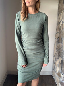 AA rosemary ruched long sleeve dress