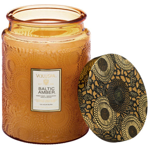 voluspa baltic amber 18oz large jar candle