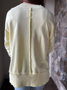 lemon zest lightweight oversized sweatshirt