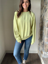 Load image into Gallery viewer, vintage lime fleece favorite sweatshirt