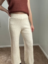 Load image into Gallery viewer, natural sweater knit ribbed pant