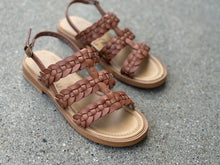 Load image into Gallery viewer, blowfish cognac braided sandals