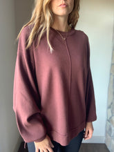 Load image into Gallery viewer, merlot oversized tunic