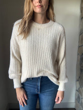 Load image into Gallery viewer, soft ivory ribbed sweater top