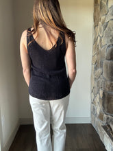 Load image into Gallery viewer, black knit tank