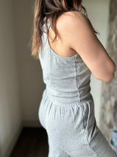 Load image into Gallery viewer, heather grey tank and sweatpants set