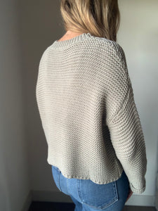 dusty sage chunky knit sweater