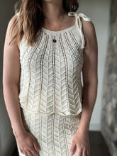 Load image into Gallery viewer, baby chevron pointelle sweater tank