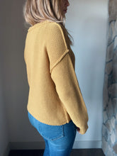 Load image into Gallery viewer, gold cotton chunky knit sweater