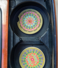 Load image into Gallery viewer, floral car coasters
