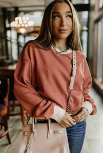 AA terracotta breeze pullover sweatshirt | 3xl