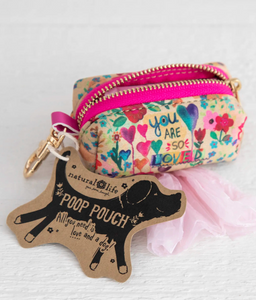 natural life doggie poop bag pouch - you are so loved