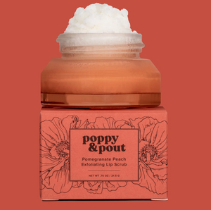 poppy & pout exfoliating lip scrub