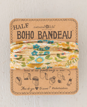 Load image into Gallery viewer, natural life half boho bandeau - gold floral